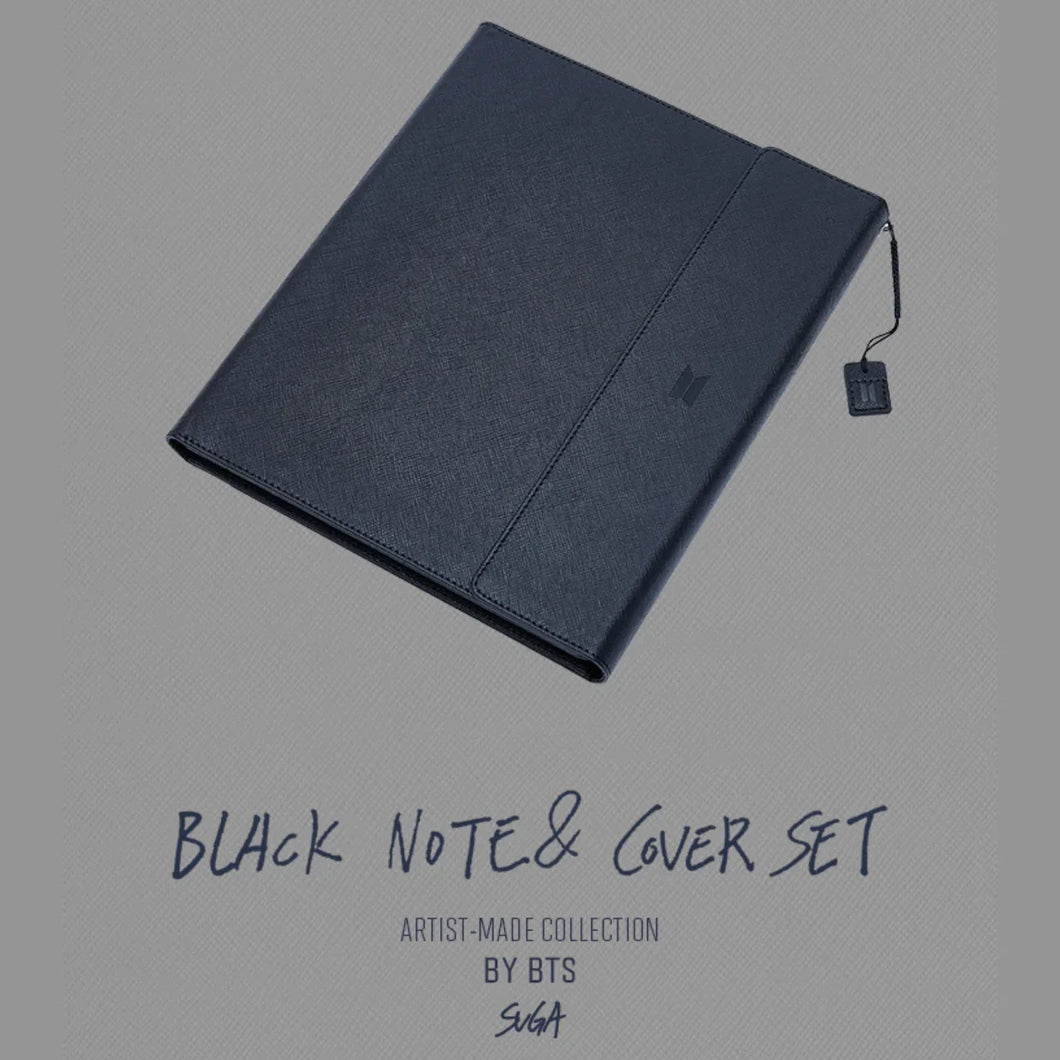 ARTIST MADE COLLECTION SUGA BLACK NOTE & COVER SET – kheartshop ARTIST MADE COLLECTION SUGA BLACK NOTE & COVER SET – kheartshop