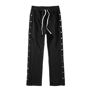 [ASIAN FASHION] Side Buttons Pants