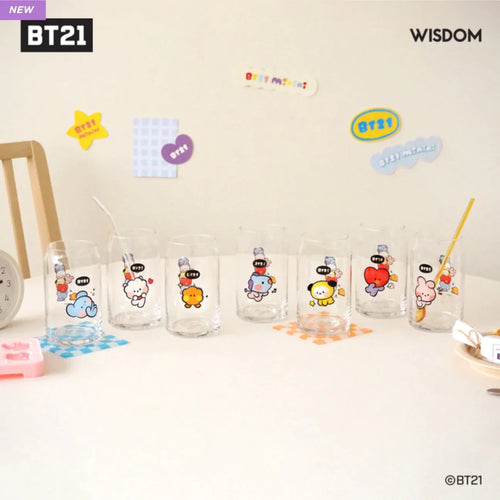 BT21 Official Minini Glass Cup 490ml