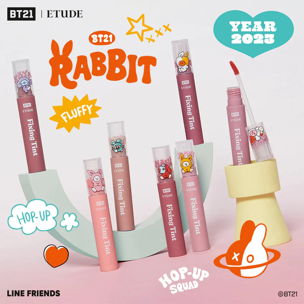 BT21 JAPAN - Official Etude House Cooky On Top Fixing Tint (2ea)