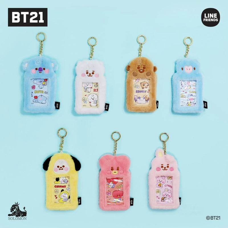 BT21 JAPAN - Official Fur Photocard Holder Keyring – kheartshop