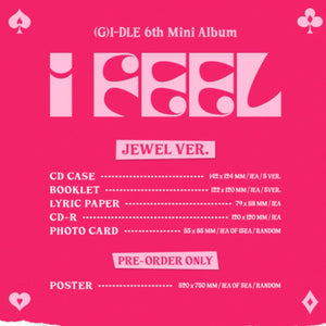 (G)I-DLE - I FEEL (Jewel Ver. You Can Choose Member)