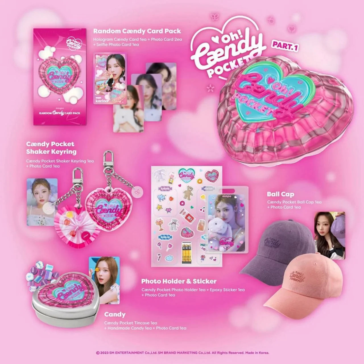 aespa - Oh! Caendy Pocket Part.1 Official MD – kheartshop aespa - Oh! Caendy Pocket Part.1 Official MD – kheartshop