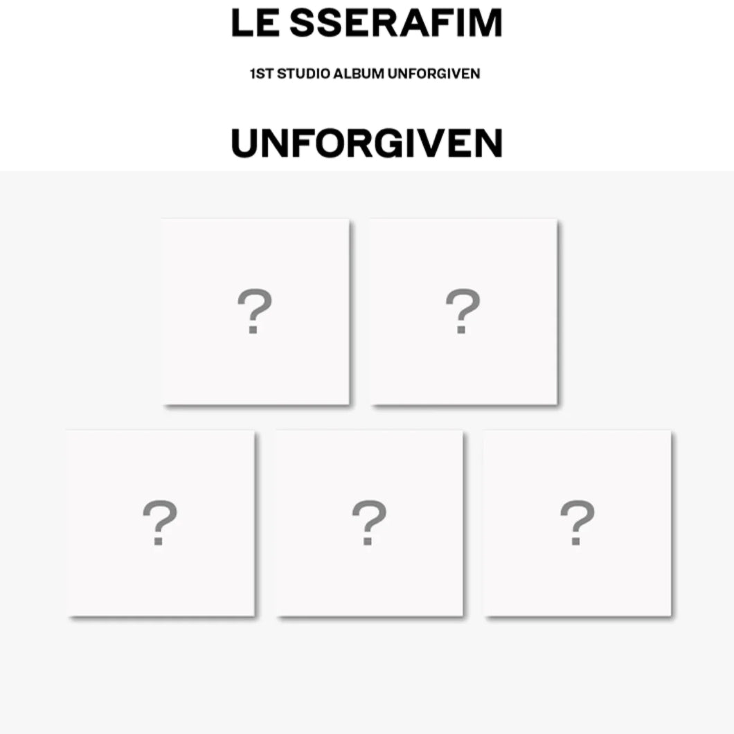 LE SSERAFIM - UNFORGIVEN 1st Studio Album COMPACT Ver. (You Can Choose MEMBER) + Weverse PO