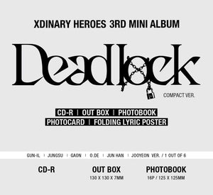 XDINARY HEROES - Deadlock 3rd Mini Album ( Compact Edition / You Can Choose Ver. )