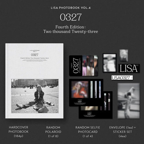 BLACKPINK LISA Photobook 0327 Vol.4 + PO Benefit