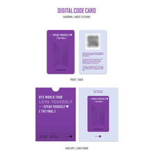 BTS OFFICIAL World Tour Love Yourself: SPEAK YOURSELF THE FINAL DIGITAL CODE + WEVERSE PO