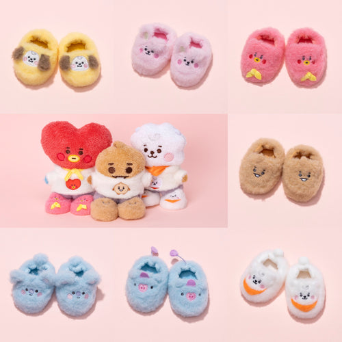 BT21 JAPAN - Official Baby Tatton Costume S Size Fluffy Slippers