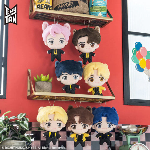 TinyTAN Japan Official BUTTER Fun Park Mascot 12cm Keychain