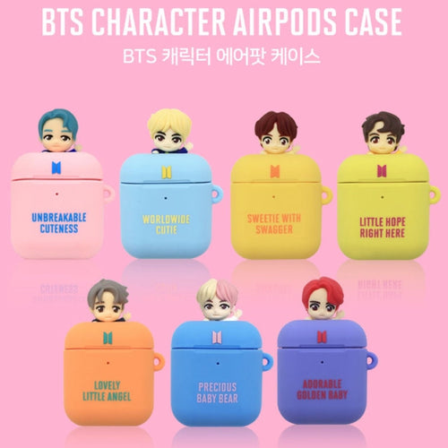 BTS Official Character Figure Airpods & Airpods Pro Case