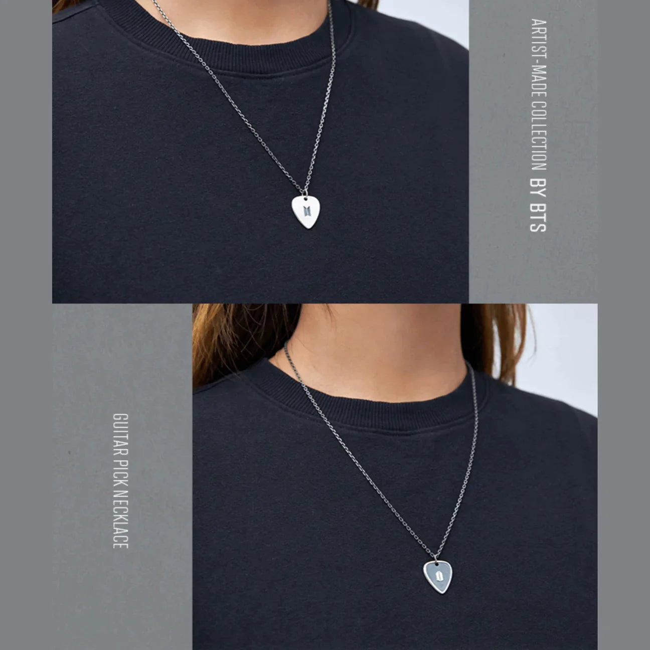 ARTIST MADE COLLECTION - SUGA GUITAR PICK NECKLACE – kheartshop ARTIST MADE COLLECTION - SUGA GUITAR PICK NECKLACE – kheartshop