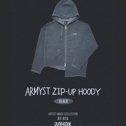ARTIST MADE COLLECTION - JUNGKOOK ARMYST BLACK HOODY (M SIZE)