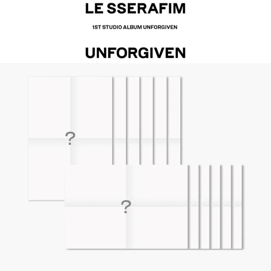 LE SSERAFIM - UNFORGIVEN 1st Studio Album ( Weverse Albums Ver. )