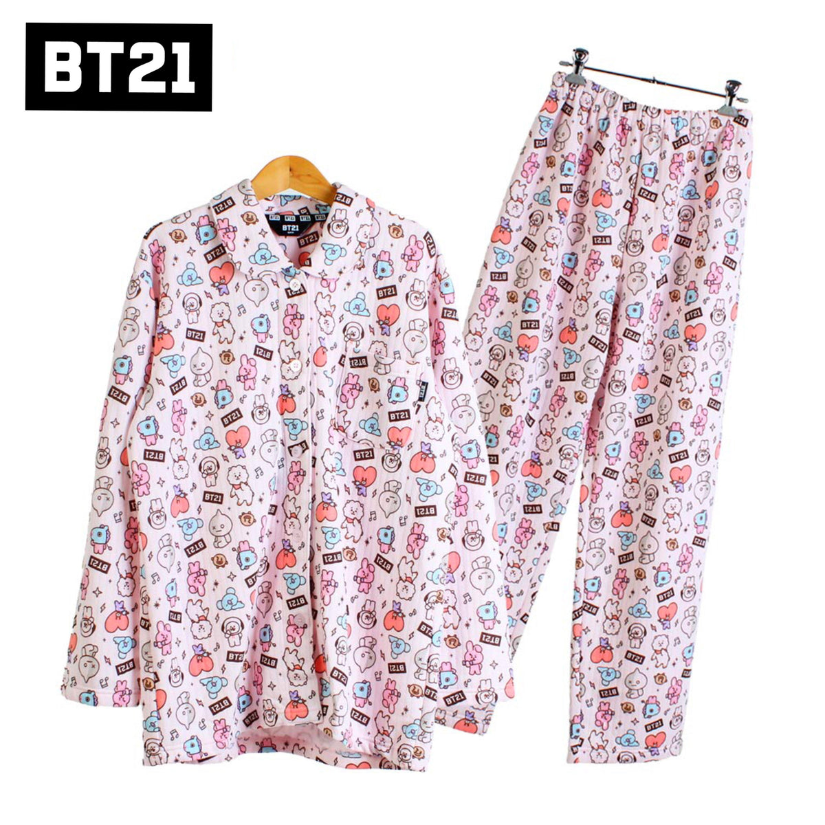 BT21 JAPAN Official Pajama Set kheartshop