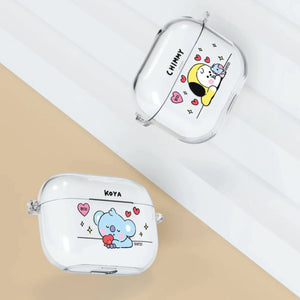 BT21 Official My Little Buddy Clear Slim Case for AirPods & Buds