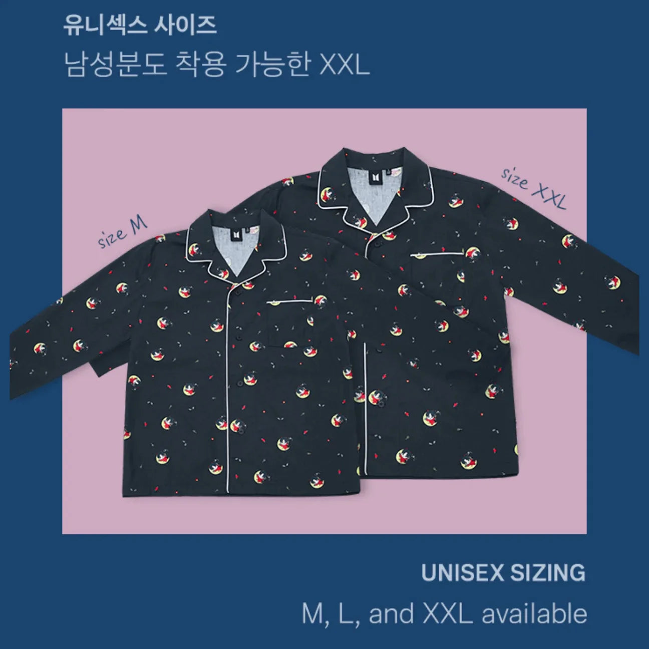 ARTIST MADE COLLECTION - JIN GOOD DAY / BAD DAY PAJAMA (M&L SIZE ARTIST MADE COLLECTION - JIN GOOD DAY / BAD DAY PAJAMA (M&L SIZE