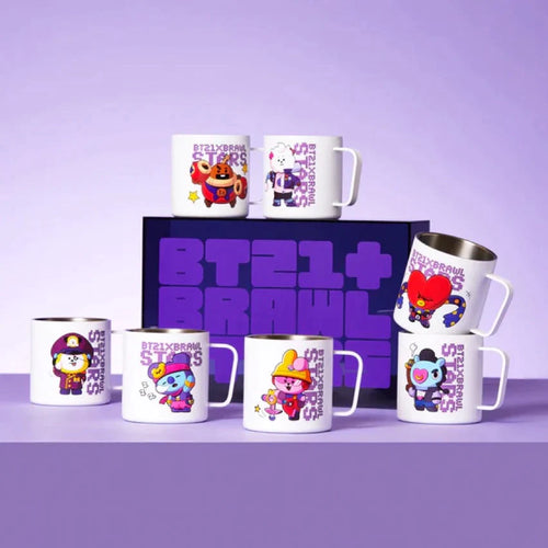 BT21 x Brawl Stars - Official Stainless Steel Mug 400ml