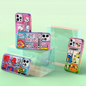 BT21 Official Focus On Me Bling Aqua Case (For iPhone)