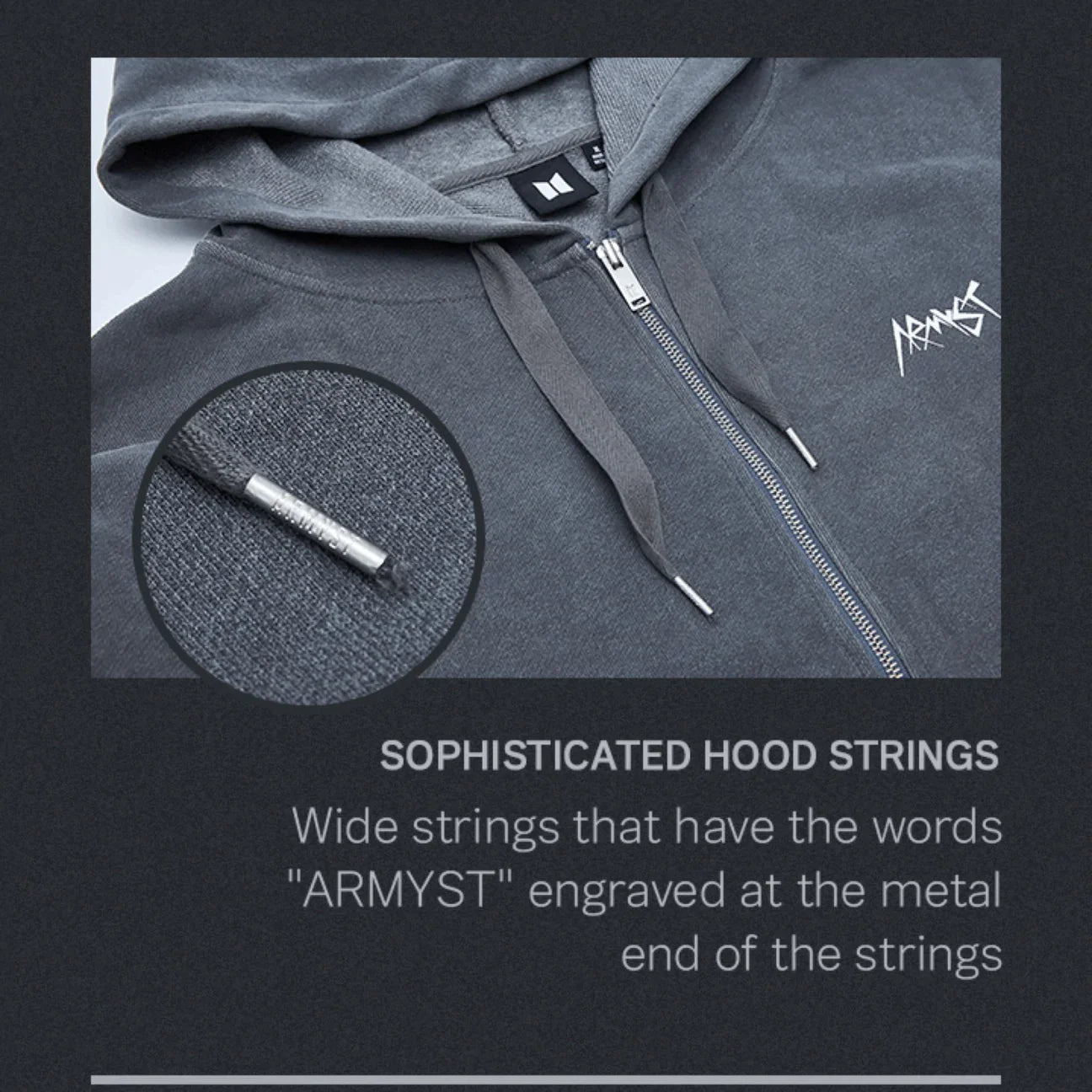 ARTIST MADE COLLECTION - JUNGKOOK ARMYST BLACK HOODY (M SIZE