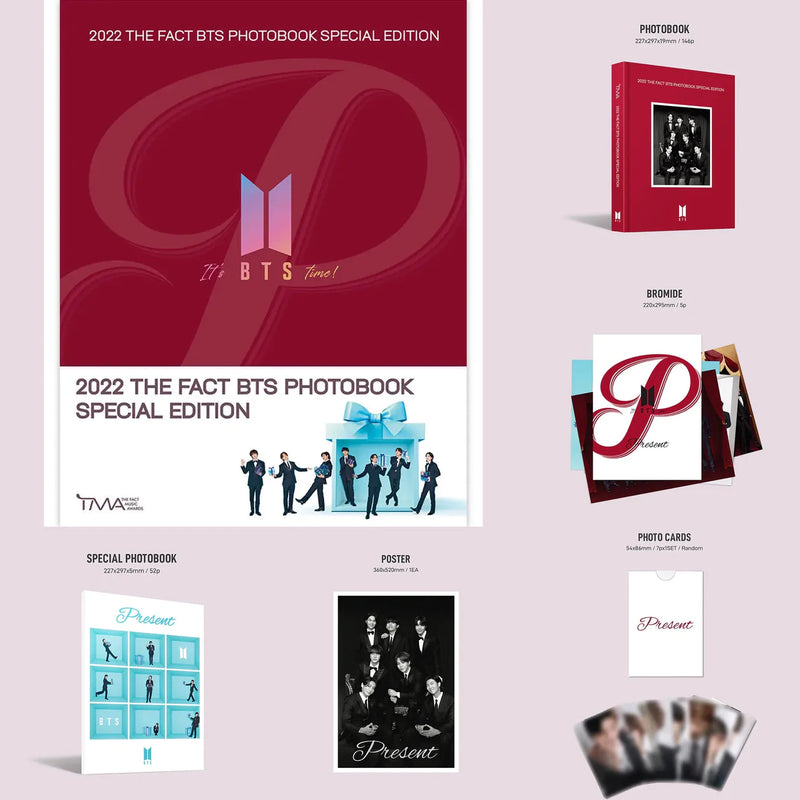 新品BTS 2022 THE FACT PHOTOBOOK 5冊セット 2022 THE FACT BTS PHOTOBOOK SPECIAL EDITION – kheartshop