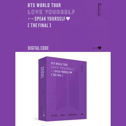 BTS OFFICIAL World Tour Love Yourself: SPEAK YOURSELF THE FINAL DIGITAL CODE + WEVERSE PO