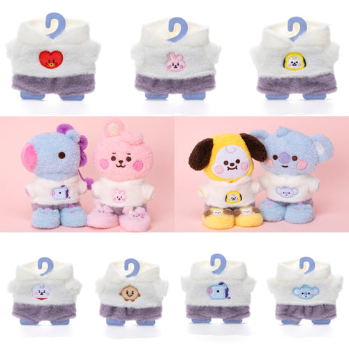 BT21 JAPAN - Official Baby Tatton Costume S size Fluffy Pajamas