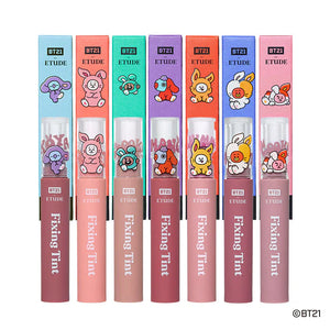 BT21 JAPAN - Official Etude House Cooky On Top Fixing Tint (2ea)