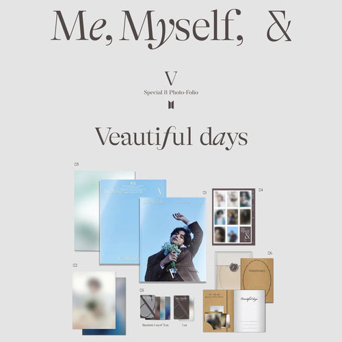 V - Special 8 Photo Folio Me, Myself, and V - Veautiful Days (1st Preoder)