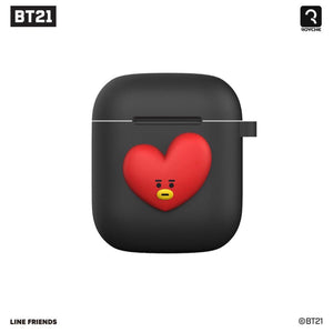 [BT21] Black Edition Silicone Charging Case For Apple Airpod (Free Shipping)