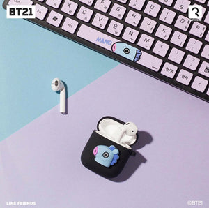 [BT21] Black Edition Silicone Charging Case For Apple Airpod (Free Shipping)