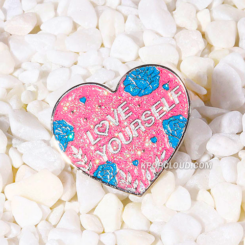 BTS ''LOVE YOURSELF'' Glitter Enamel Pin