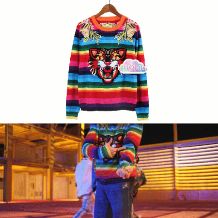 [BTS] J-Hope ''DNA'' Rainbow Sweater